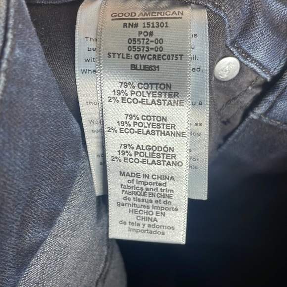 Good American | Good Waist Crop Deep Indigo Jeans Size 6 NWT - Picture 6 of 6